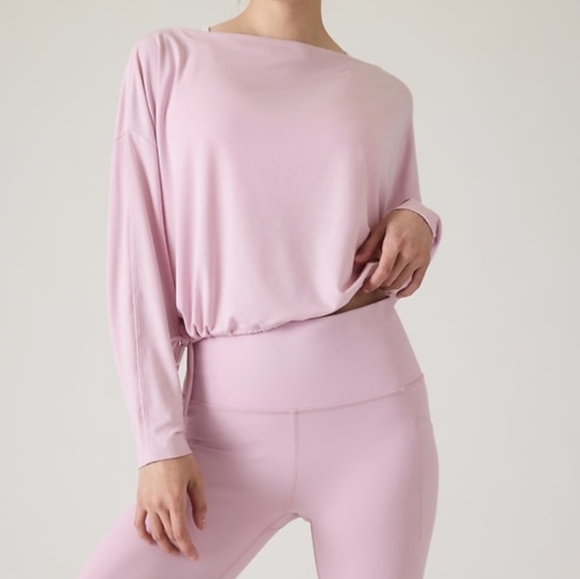 Athleta Cool Down Top in Begonia Pink NWT (SIZE M, L, XL) - Picture 3 of 16